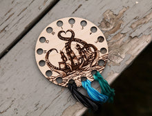Load image into Gallery viewer, Kraken Squid Ship Embroidery Floss Storage Organizer