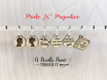 Load image into Gallery viewer, Pride & Prejudice Inspired - Stitch Markers (set of 6)