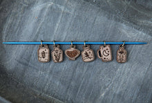 Load image into Gallery viewer, Apothecary Knitting Stitch Markers Set of 6