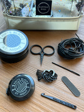 Load image into Gallery viewer, Knits Black at Night Notions Tin