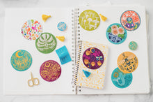 Load image into Gallery viewer, Mushrooms 3" vinyl circle sticker