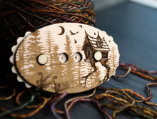 Load image into Gallery viewer, Baba Yaga Forest House Row Counter for knitting and crochet