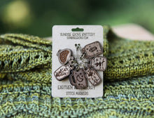 Load image into Gallery viewer, Apothecary Knitting Stitch Markers Set of 6