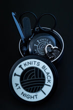 Load image into Gallery viewer, Knits Black at Night Notions Tin