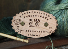 Load image into Gallery viewer, Wooden Ouija Board Style Knitting Row Counter with Dials