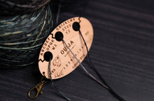 Load image into Gallery viewer, Ouija Board knitting & crochet yarn separator 3 hole divider