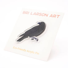 Load image into Gallery viewer, Crow Eco-friendly Acrylic Pin