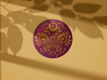 Load image into Gallery viewer, Mythic Moth 3" vinyl circle sticker