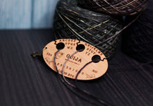 Load image into Gallery viewer, Ouija Board knitting & crochet yarn separator 3 hole divider