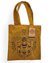 Load image into Gallery viewer, Bee Corduroy tote bag
