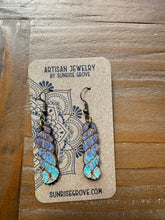 Load image into Gallery viewer, Wood Yarn Hank Earrings