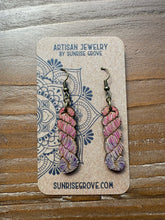 Load image into Gallery viewer, Wood Yarn Hank Earrings