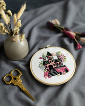 Load image into Gallery viewer, 'The Haunted House' Cross Stitch Kit