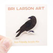 Load image into Gallery viewer, Crow Eco-friendly Acrylic Pin