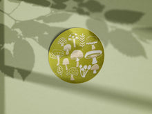 Load image into Gallery viewer, Mushrooms 3" vinyl circle sticker