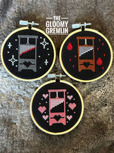 Load image into Gallery viewer, Guillotine, Traditional - Cross Stitch Kit: Black Envelope