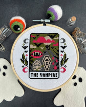 Load image into Gallery viewer, 'The Vampire' Halloween Cross Stitch Kit