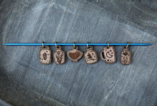 Load image into Gallery viewer, Apothecary Knitting Stitch Markers Set of 6