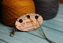 Load image into Gallery viewer, Ouija Board knitting & crochet yarn separator 3 hole divider