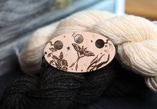Load image into Gallery viewer, Luna Moth knitting & crochet yarn separator. 3 hole divider