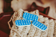 Load image into Gallery viewer, Crochet Hook Minder Set, Hook Size Reminder Stitch Markers: Rainbow Cheetah / Set of 3 - 1 each size