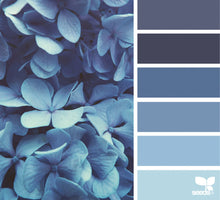 Load image into Gallery viewer, Blue Hydrangeas Medium Snag-free Stitch Markers Set of 8
