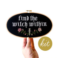 Load image into Gallery viewer, Find the Witch Within Cross Stitch Kit
