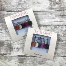 Load image into Gallery viewer, Halloween Cat Stitch Marker Set