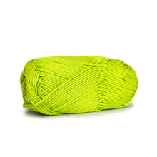 Load image into Gallery viewer, Skipper: sport weight un-mercerized cotton yarn: Electric Green
