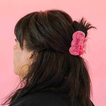 Load image into Gallery viewer, Pink Yarn Skein Hair Claw Clip
