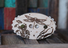 Load image into Gallery viewer, Maple Wood Dragonfly Knitting Row Counter with Stars &amp; Moon: Maple
