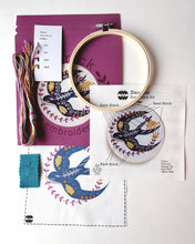 Load image into Gallery viewer, Swallow Embroidery Kit
