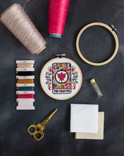 Load image into Gallery viewer, 'The Crafter' Tarot Cross Stitch Kit
