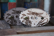 Load image into Gallery viewer, Maple Wood Dragonfly Knitting Row Counter with Stars &amp; Moon: Maple

