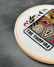 Load image into Gallery viewer, 'The Vampire' Halloween Cross Stitch Kit
