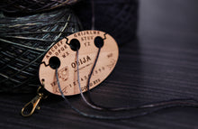 Load image into Gallery viewer, Ouija Board knitting &amp; crochet yarn separator 3 hole divider
