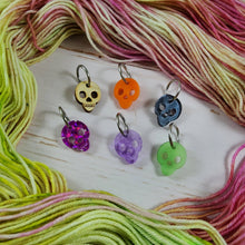 Load image into Gallery viewer, 2025 Skull Stitch Marker Set -Card of 6
