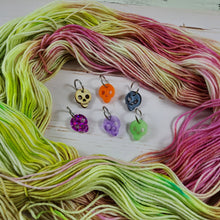 Load image into Gallery viewer, 2025 Skull Stitch Marker Set -Card of 6

