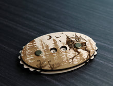 Load image into Gallery viewer, Baba Yaga Forest House Row Counter for knitting and crochet
