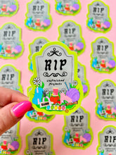 Load image into Gallery viewer, R.I.P. Unfinished Projects Sticker
