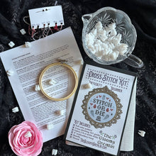 Load image into Gallery viewer, Stitch or Die - Cross Stitch Kit: Black Envelope
