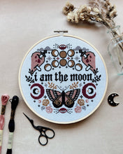 Load image into Gallery viewer, 'I Am The Moon' Cross Stitch Kit

