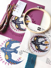 Load image into Gallery viewer, Swallow Embroidery Kit
