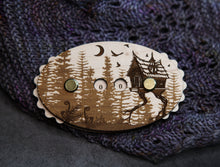 Load image into Gallery viewer, Baba Yaga Forest House Row Counter for knitting and crochet

