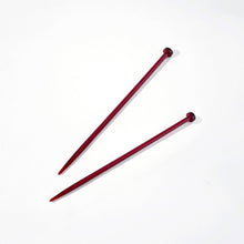 Load image into Gallery viewer, Knitting Needle Hair Stick Set: Merlot
