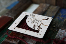 Load image into Gallery viewer, Snake with Moon Gauge Ruler - Maple &amp; Bronze Fiber Arts
