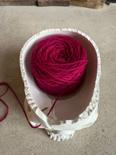 Load image into Gallery viewer, Gothic Skull Yarn Holder - 3D Printed: Marble White
