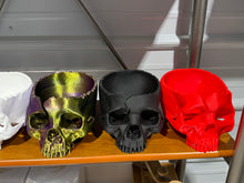 Load image into Gallery viewer, Skull Yarn Bowl: Gold/Purple/Black
