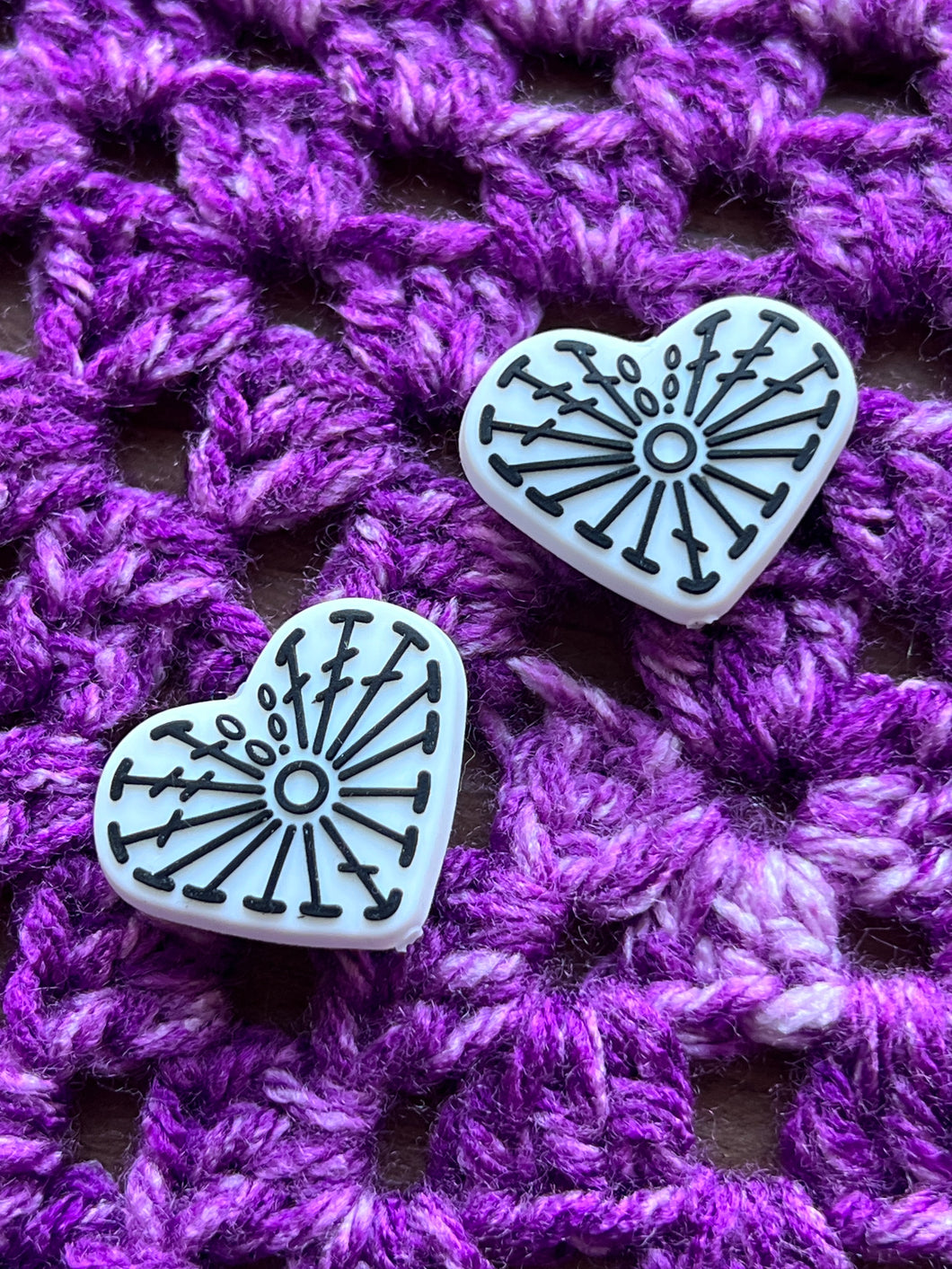 Heart Crochet Diagram Needle Stoppers