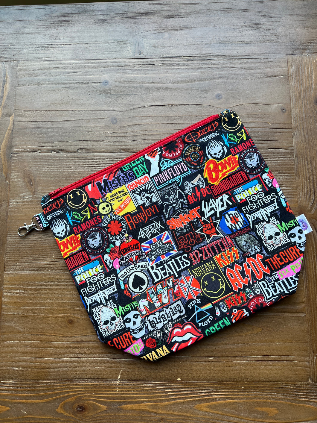 Band Patches Wedge Bag